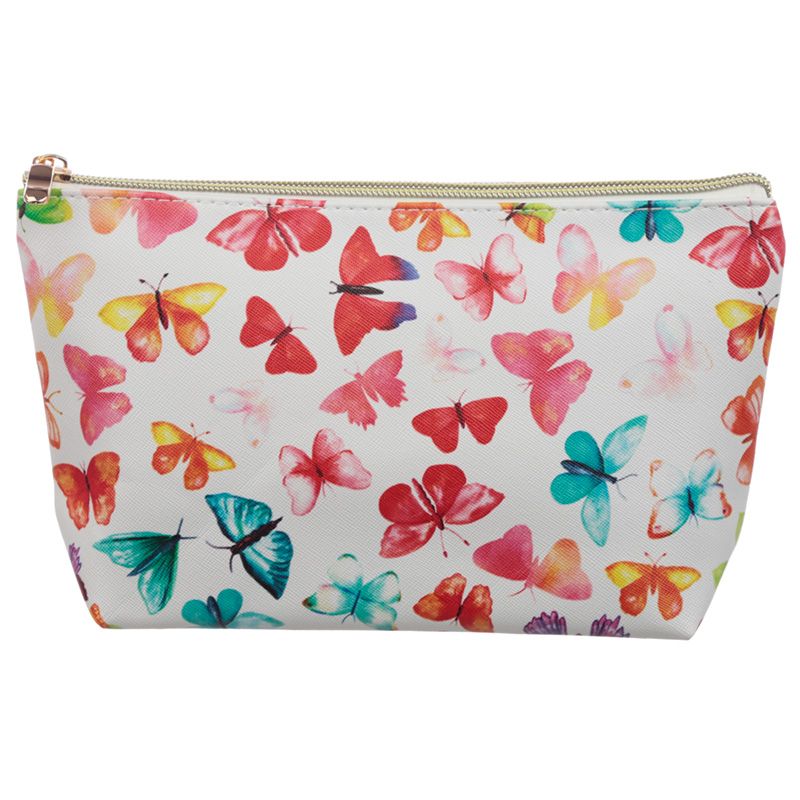 Medium PVC Make Up Toiletry Wash Bag - Butterfly House