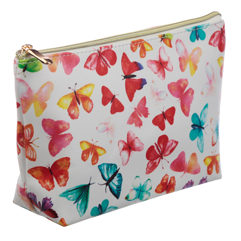 Medium PVC Make Up Toiletry Wash Bag - Butterfly House