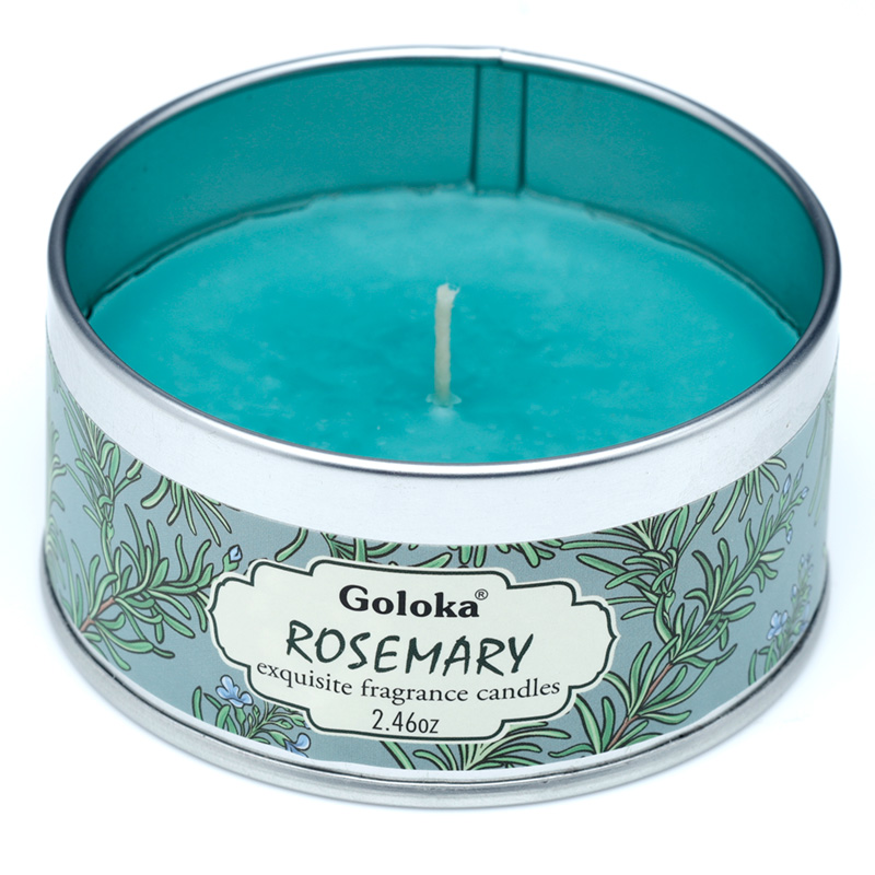 Goloka Wax Candle Tin - Rosemary