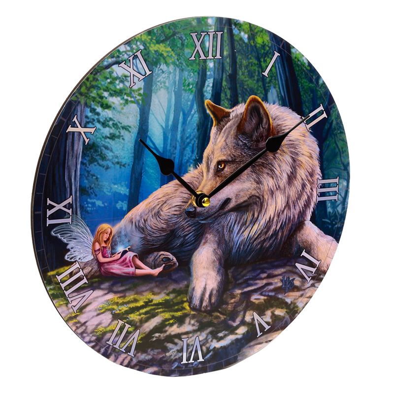Decorative Fairy Stories Lisa Parker Fairy & Wolf Wall Clock