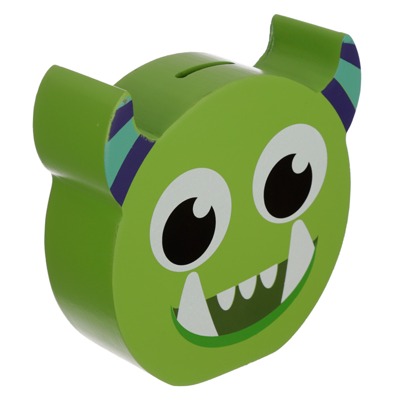 Shaped Money Box - Green Monster Monstarz