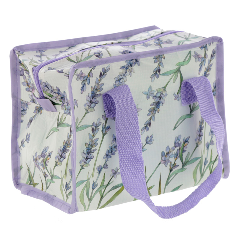 Lavender Fields Zip Up Recycled Plastic Reusable Lunch Bag