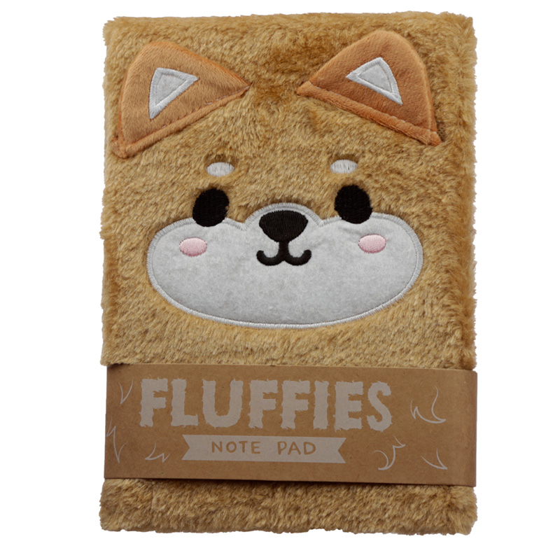 Fluffy Plush Notebook Cutiemals Shiba Inu Dog