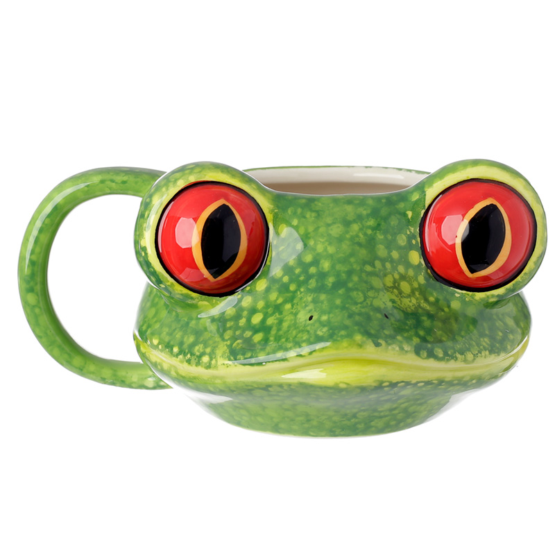 Novelty Tree Frog Shaped Ceramic Mug