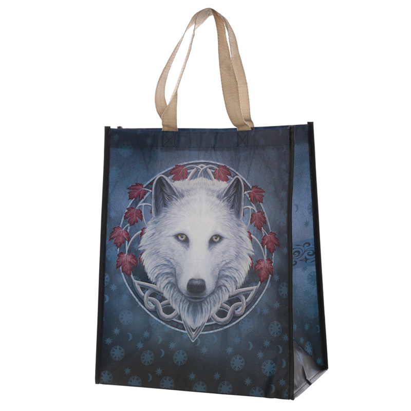 Guardian of the Fall Wolf Reusable Shopping Bag