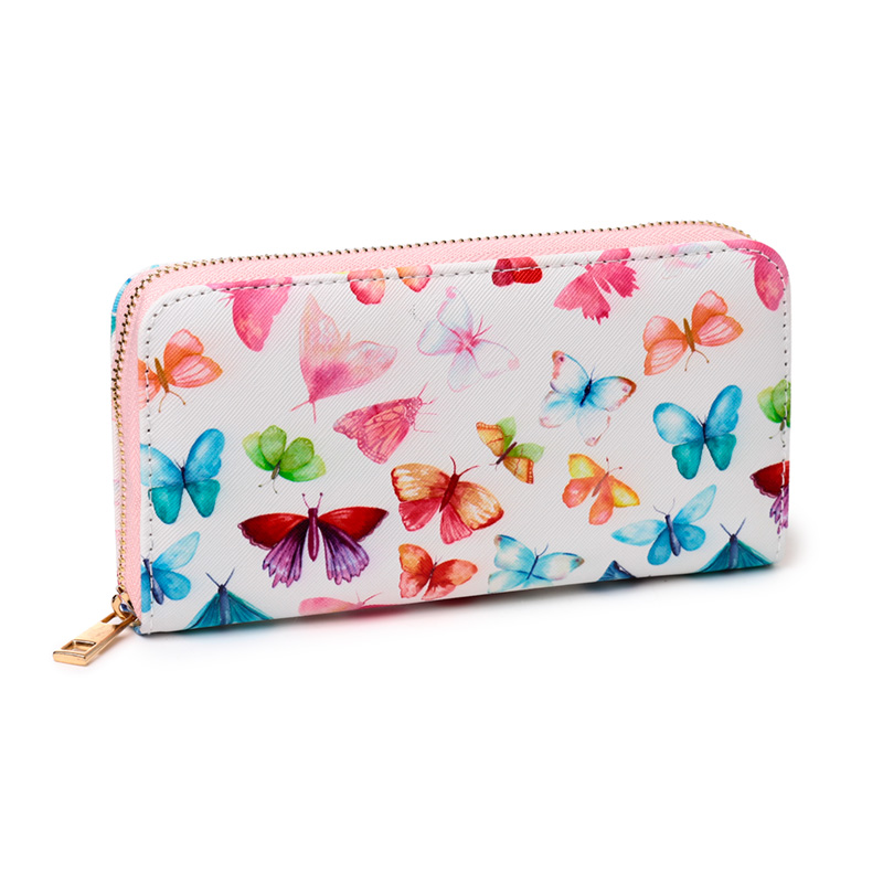 Small Zip Around Wallet Butterfly House