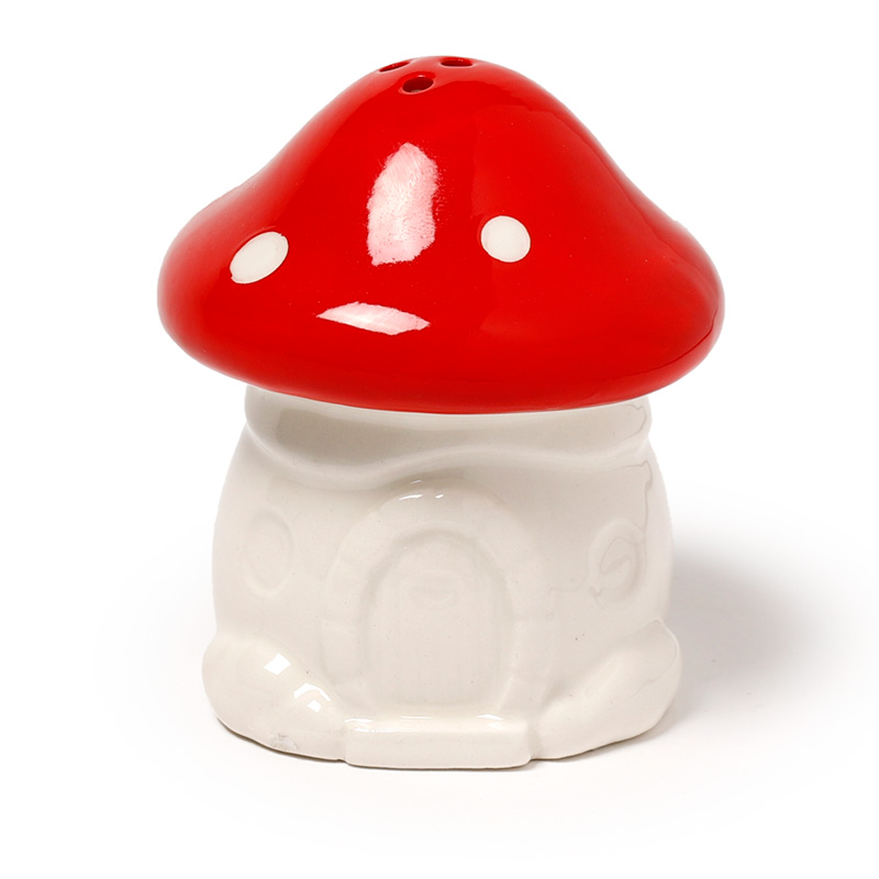 Novelty Ceramic Salt & Pepper Set - Fairy Toadstool House