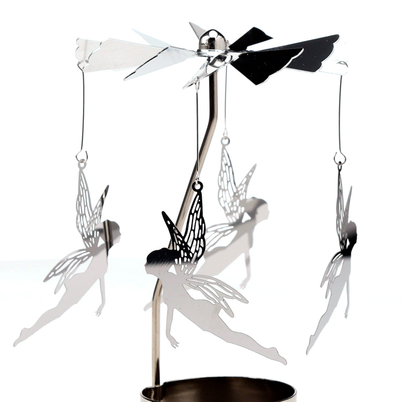Spinning Tea Light Carousel Candle Holder - Fairy