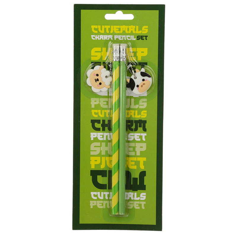 Cutiemals Farm Set of 2 PVC Charm Pencil