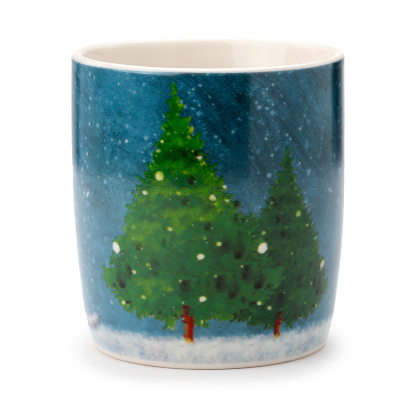Christmas Porcelain Mug - Jan Pashley Christmas Dog & Robin
