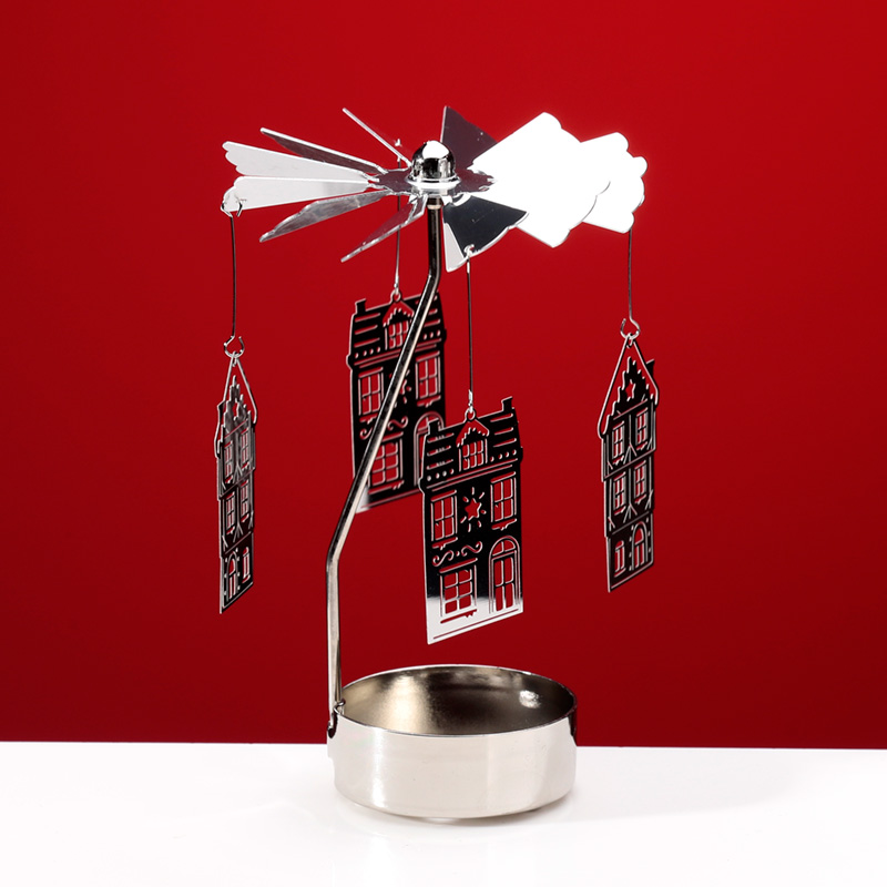 Spinning Tea Light Carousel Candle Holder - Christmas Baker Street