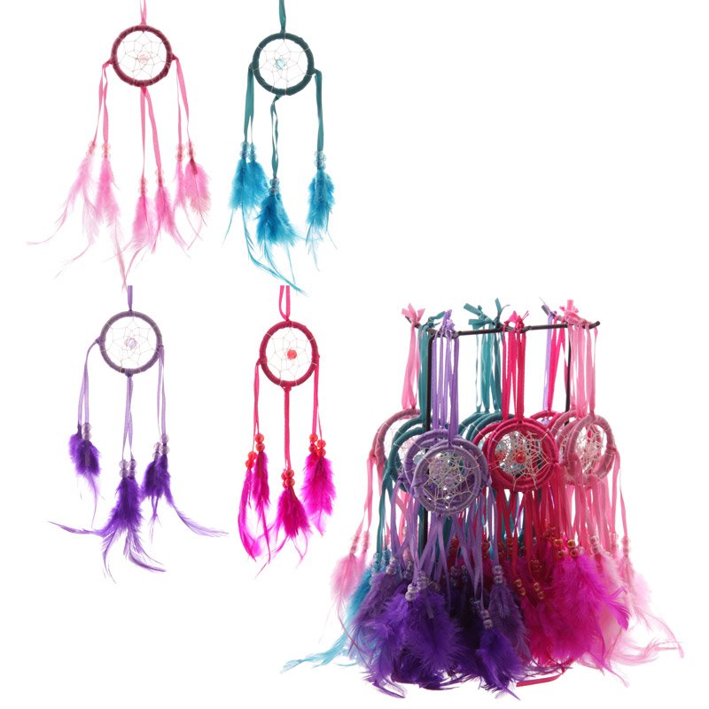 Mini Dreamcatcher Wall Decor – Bright Feather