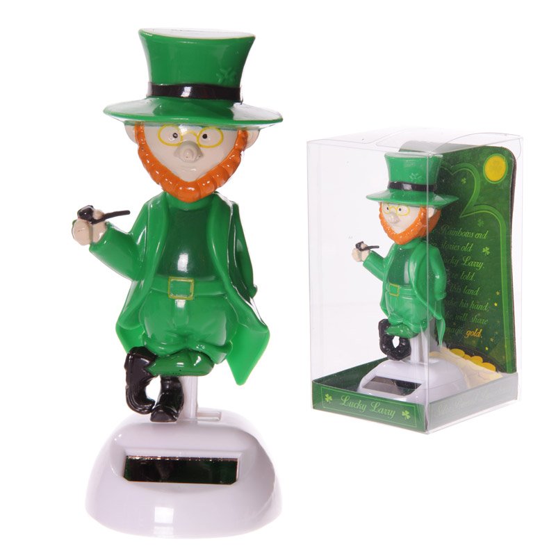 Solar garden leprechaun – ABS plastic figure – Gadgetly