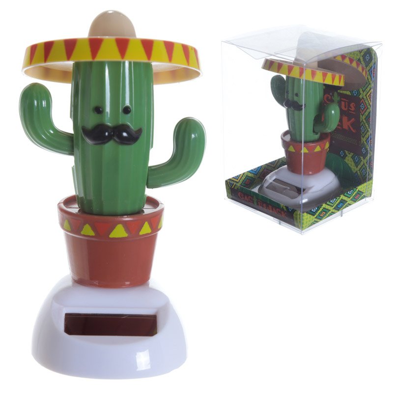 Solar cactus garden ornament – outdoor décor – Gadgetly