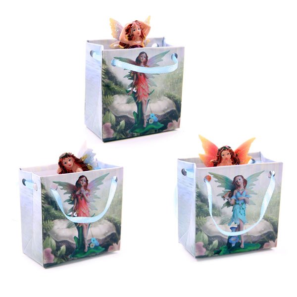 Mini Fairy Figurine – Resin Fairy in Gift Bag