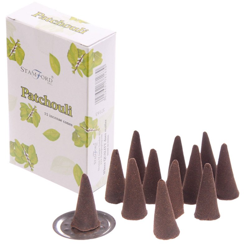 Patchouli incense cones hand rolled vegan cruelty free