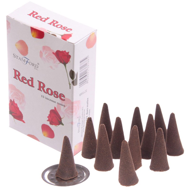 Red Rose Incense Cones – Vegan & Cruelty Free – Gadgetly