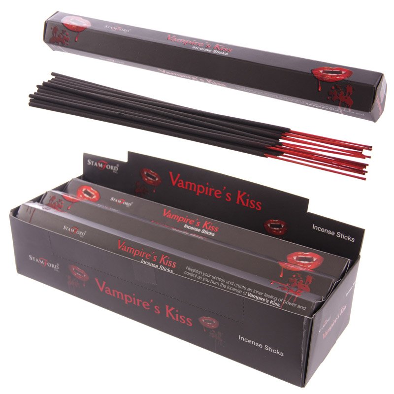 Black Incense Sticks – Vampire’s Kiss – 12 Pack