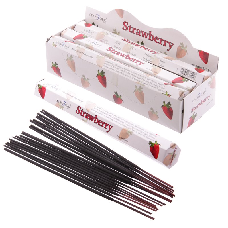 Strawberry Incense Sticks Hand Rolled, Vegan & Cruelty Free