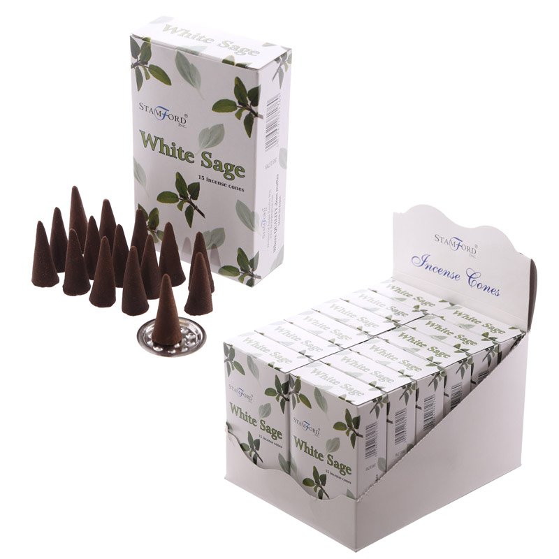 White Sage Incense Cones – Hand Rolled, Vegan