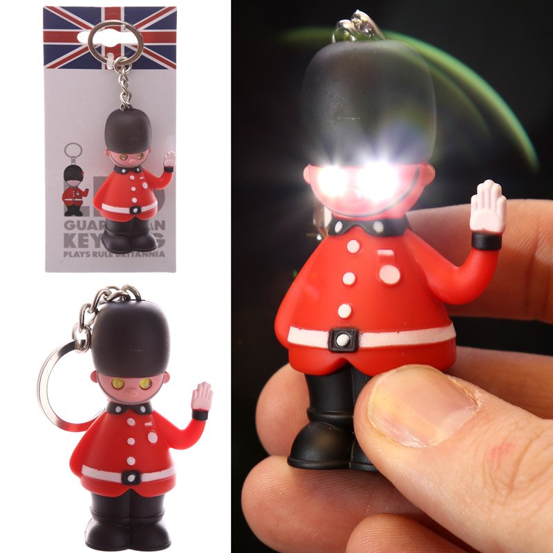 LED Sound Keyring – Rule Britannia Guard – Gadgetly