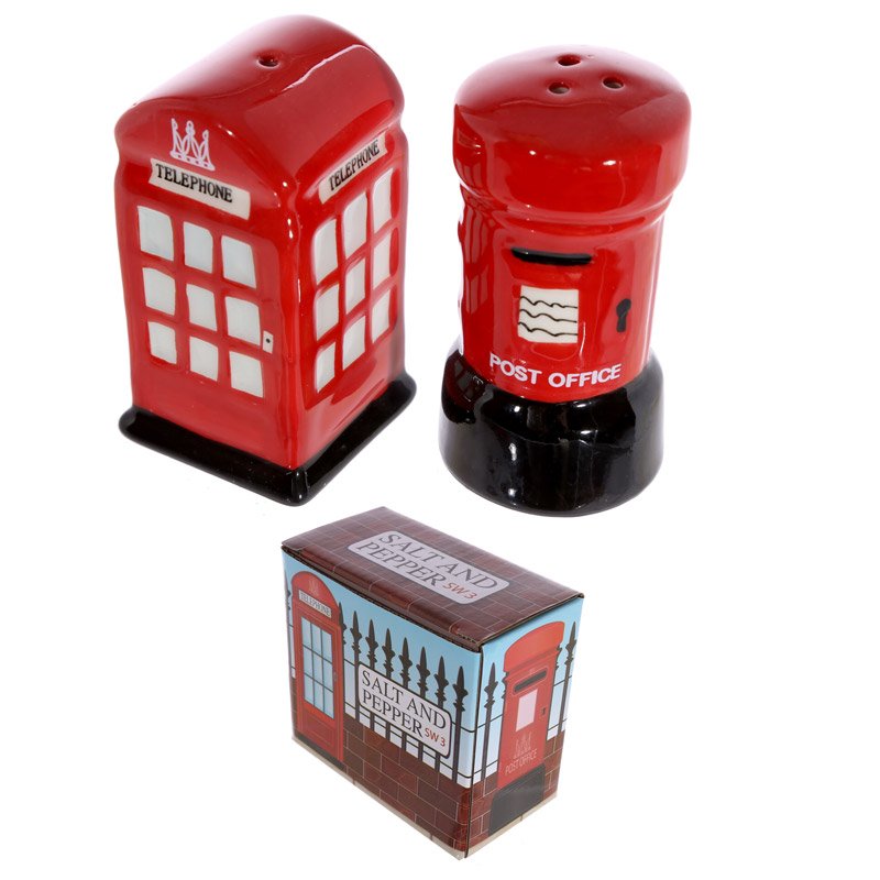 Ceramic Salt & Pepper Set – London Telephone Box
