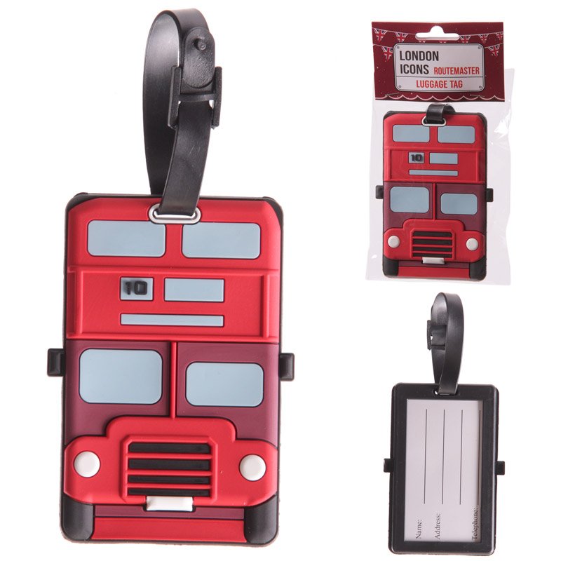 London bus luggage tag – PVC travel tag