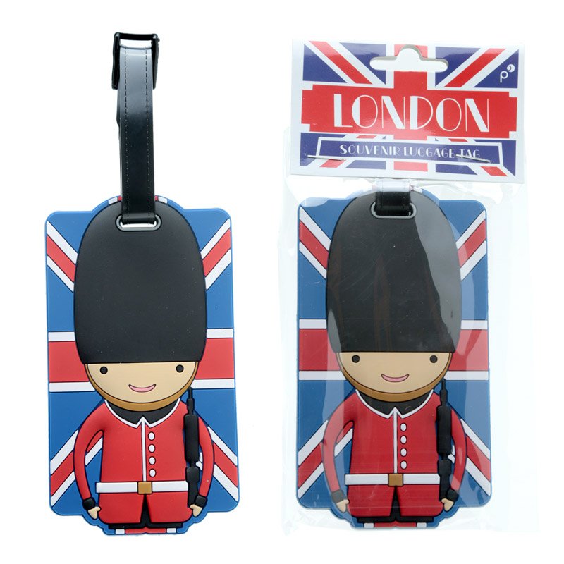 London luggage tag with Union Jack PVC Travel – Gadgetly