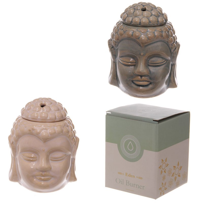 Buddha Oil Burner – Crackle Glazed Ceramic – Gadgetly
