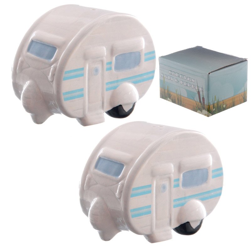 Ceramic Salt and Pepper Set – Wildwood Caravan – Gadgetly