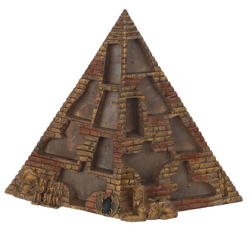 Pyramid display stand in resin, displayed alone without figurines.