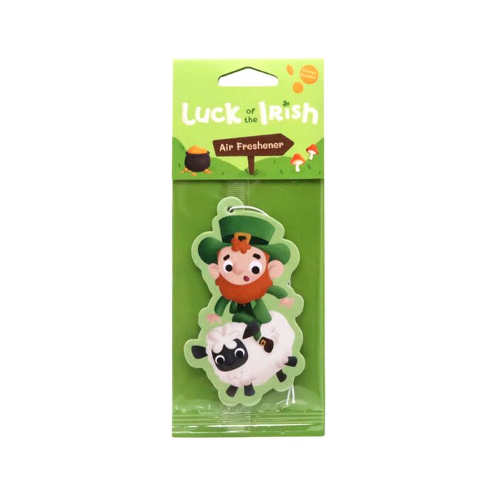 Orange Luck of the Irish Ireland Leprechaun & Sheep Air Freshener