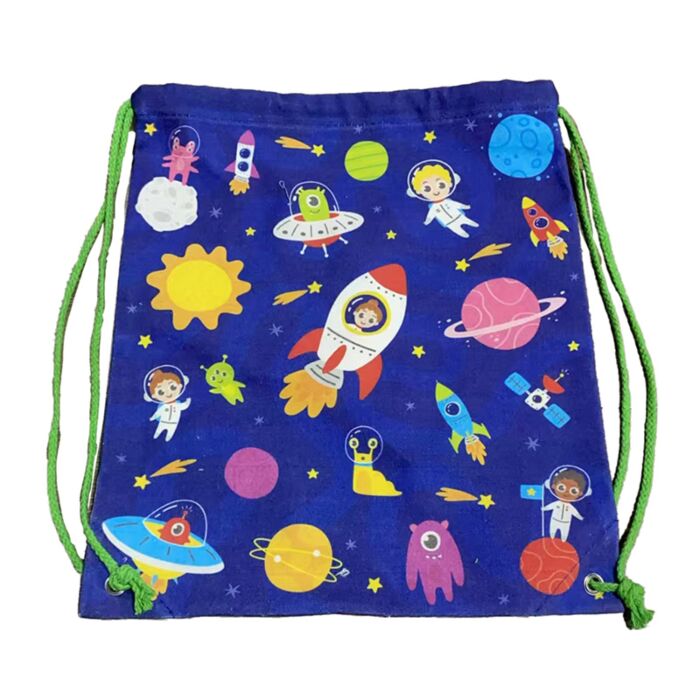 Drawstring Canvas Bag - Space Cadet