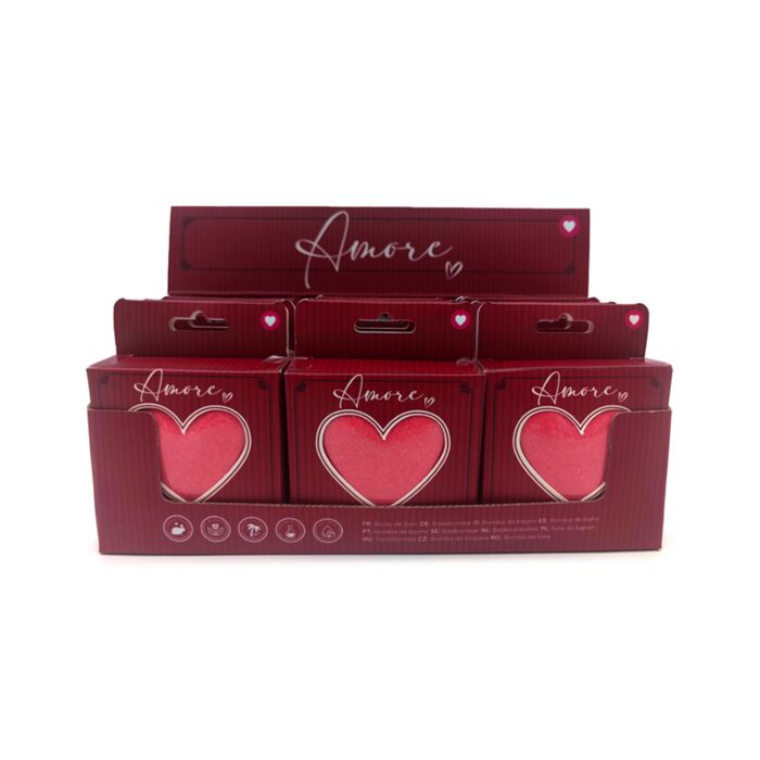 Handmade Shaped Bath Bomb in Gift Box - Amore Heart