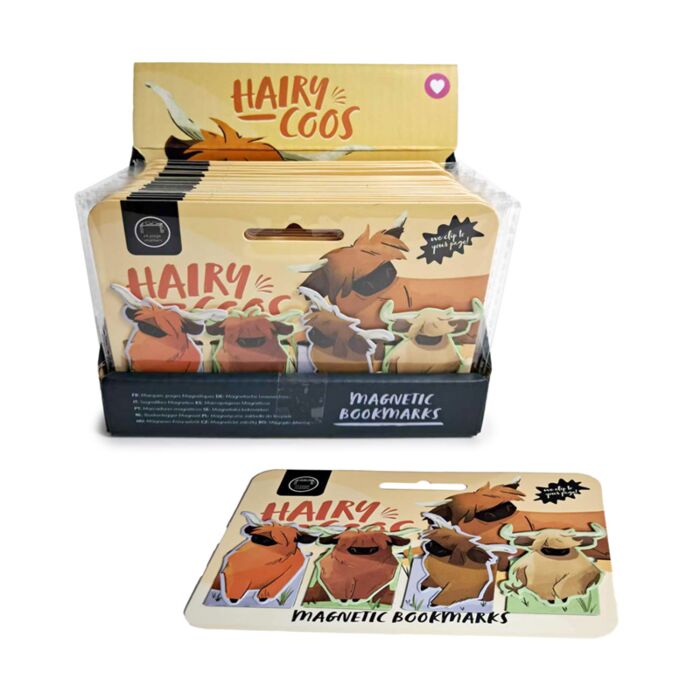 Magnetic Bookmark Set - Hairy Coos Highland Coo