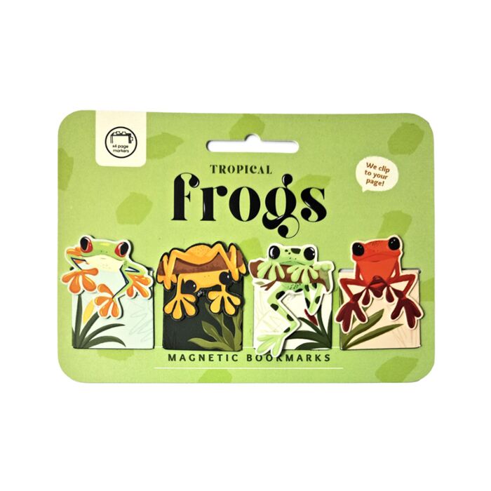 Magnetic Bookmark Set - Tropical Frogs