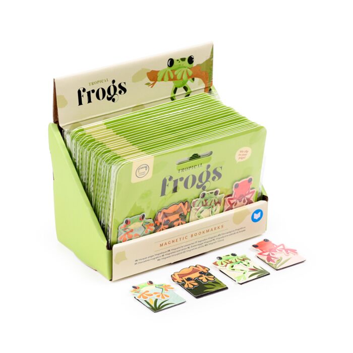 Magnetic Bookmark Set - Tropical Frogs