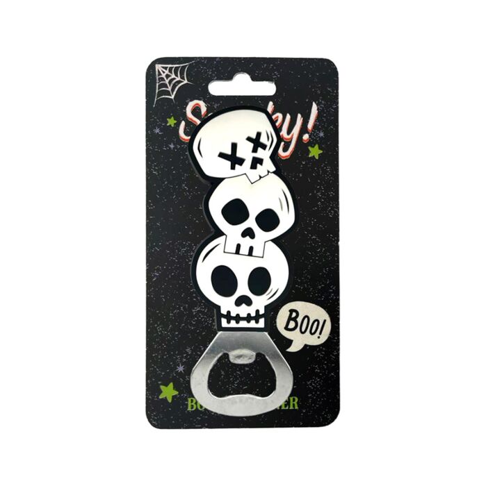 PVC Bottle Opener - Spooky Skulls