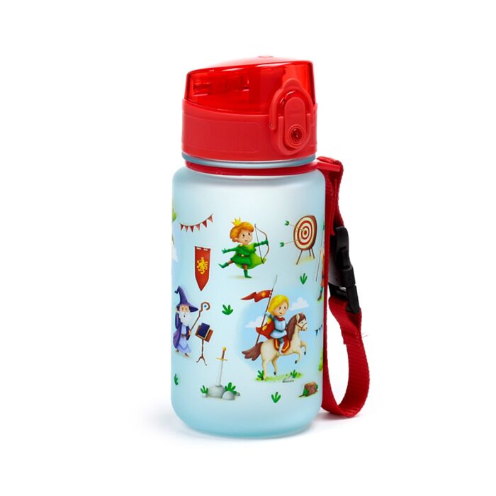 350ml Shatterproof Pop Top Children's Water Bottle - Knights & Dragons