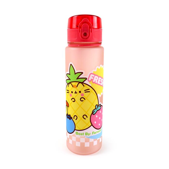 600ml Shatterproof Pop Top Water Bottle - Pusheen the Cat Fruits