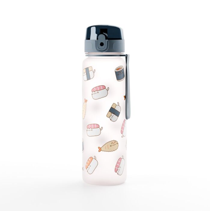 600ml Shatterproof Pop Top Water Bottle - Pusheen the Cat Sushi Club