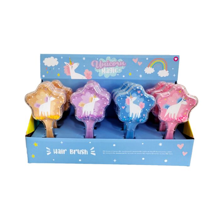 Glitter Shaped Hair Brush - Unicorn Magic