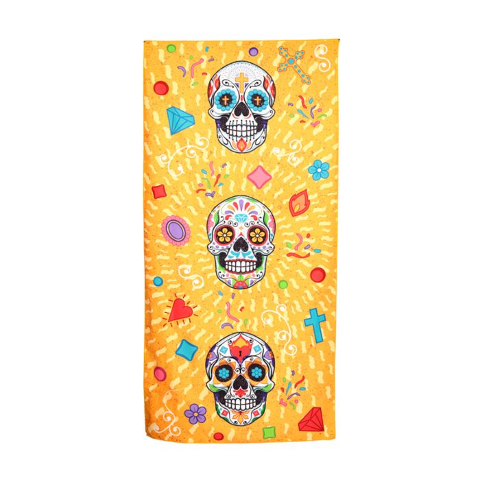 Microfibre Beach Towel - Day of the Dead