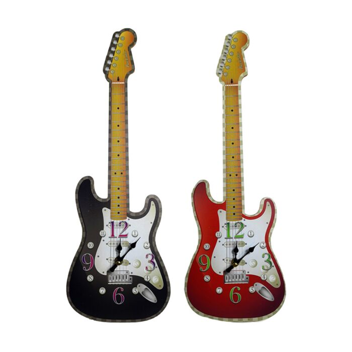 Shaped Wall Clock - Guitar Shaped