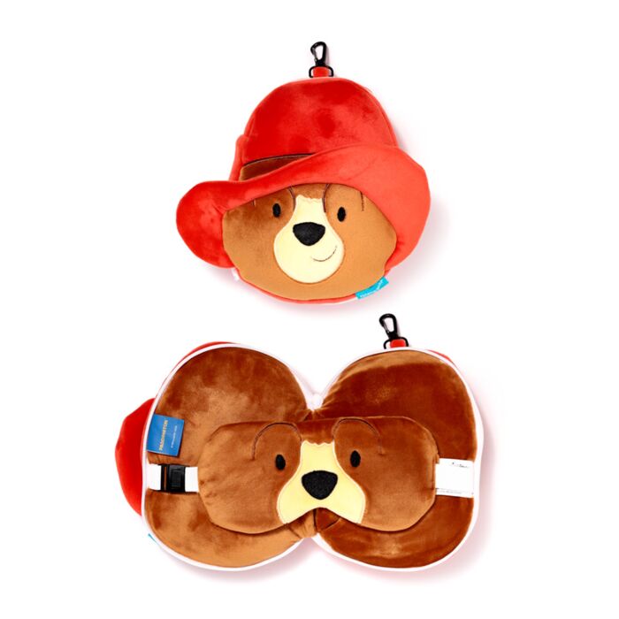 Relaxeazzz Travel Pillow & Eye Mask  - Paddington Bear