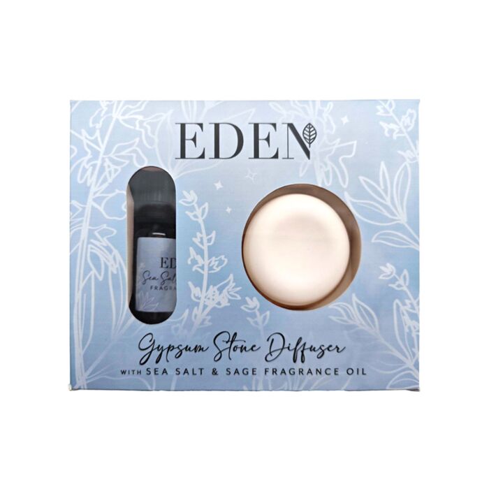 Gypsum Stone Diffuser & Oil Set - Sea Salt & Sage