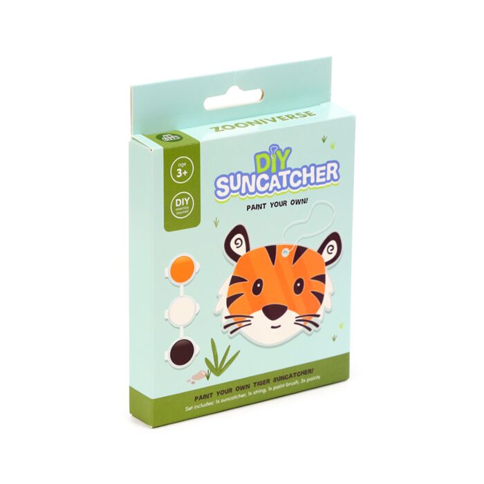 Paint Your Own DIY Suncatcher - Zooniverse Tiger