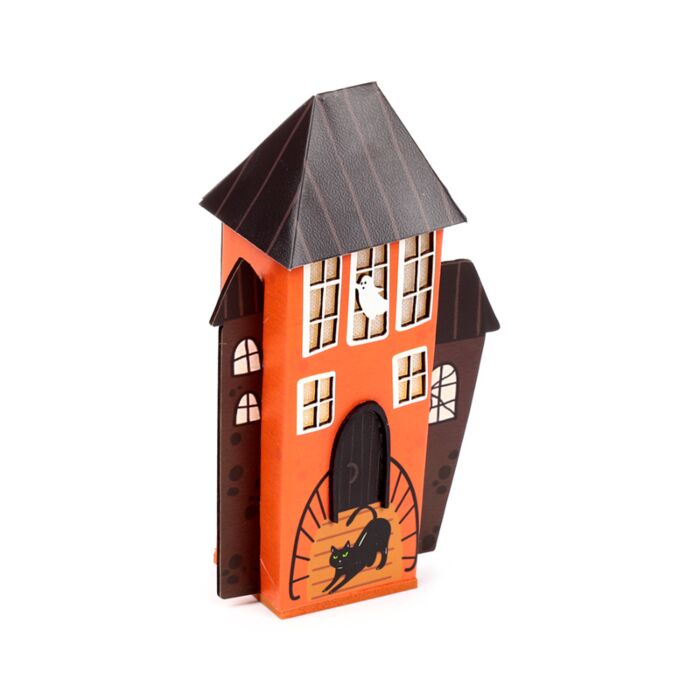 LED Decoration - Halloween Spooky Black Cat & Ghost House