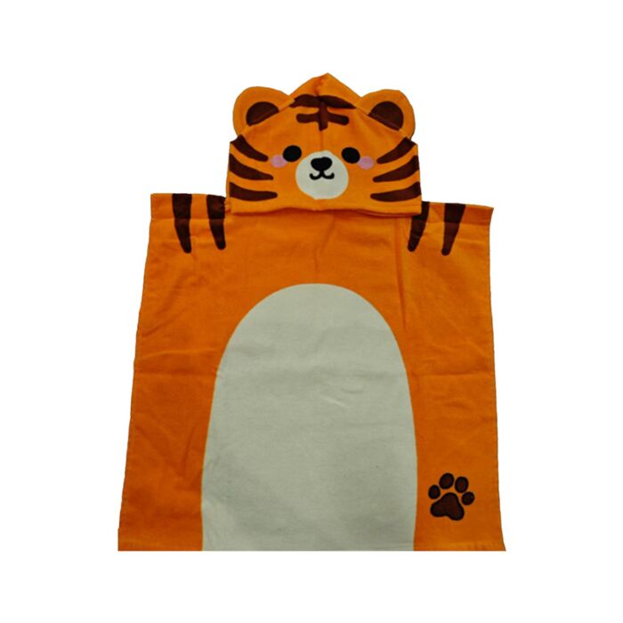 Kids Hooded Towel - Adoramals Alfie the Tiger