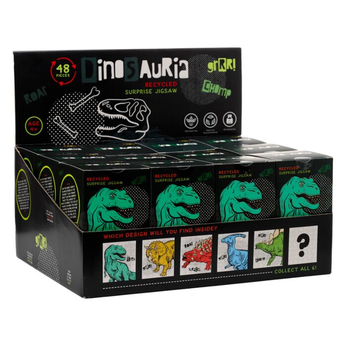 48pc Recycled Jigsaw Puzzle - Dinosauria Jr Surprise 